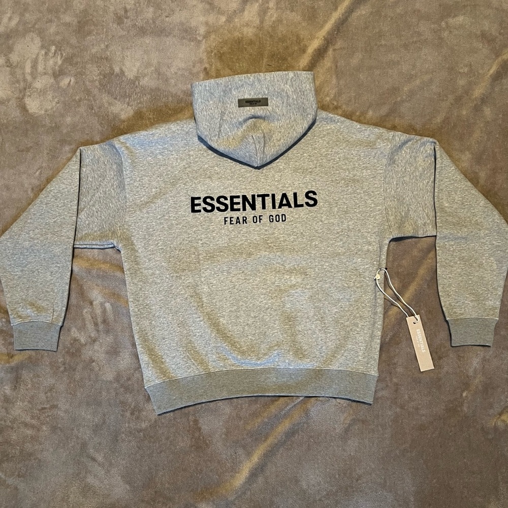 Gray Cotton Hoodie